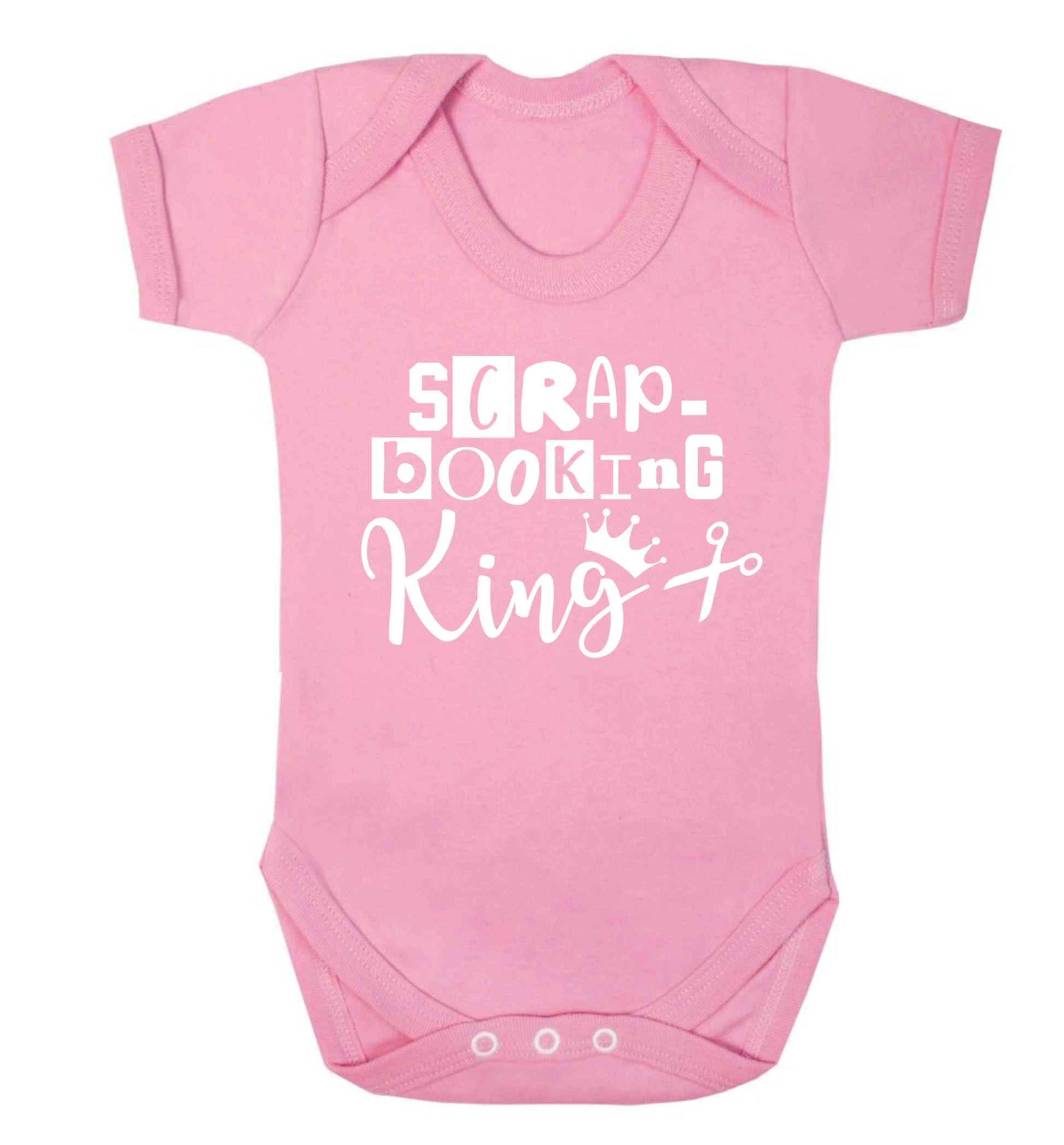 Scrapbooking King Baby Vest pale pink 18-24 months