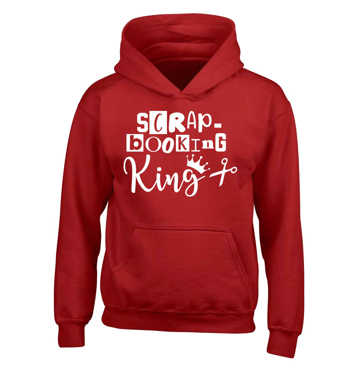 Scrapbooking King children's red hoodie 12-13 Years