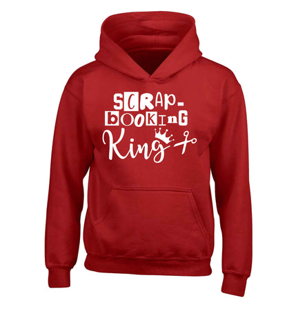 Scrapbooking King children's red hoodie 12-13 Years