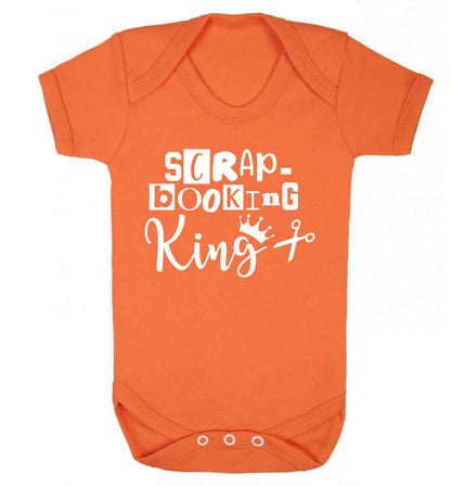 Scrapbooking King Baby Vest orange 18-24 months