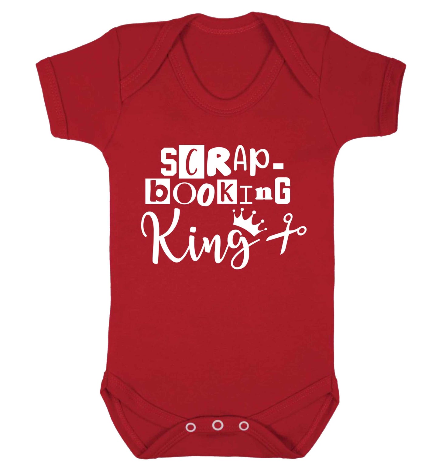 Scrapbooking King Baby Vest red 18-24 months