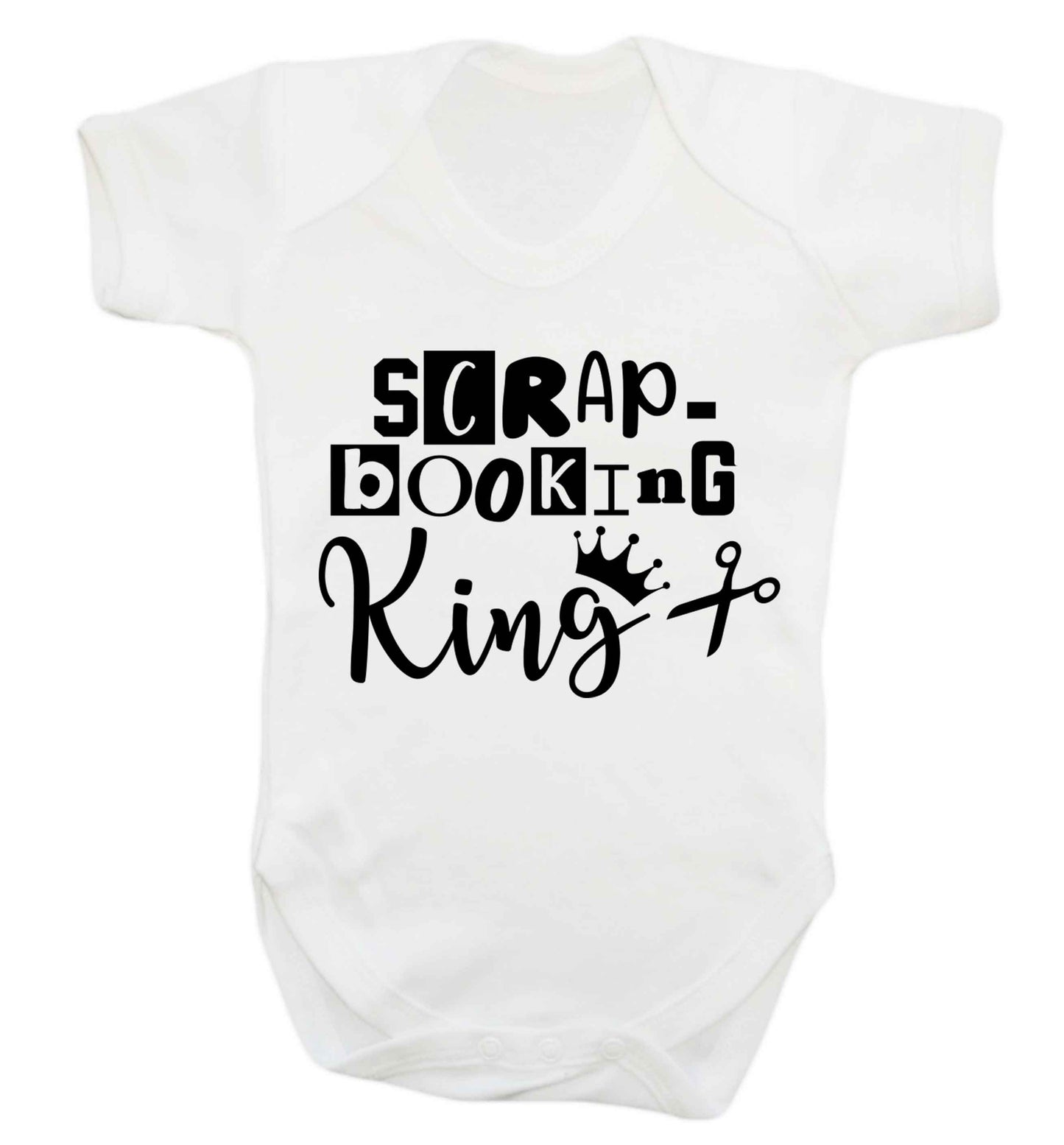 Scrapbooking King Baby Vest white 18-24 months