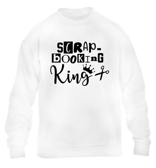 Scrapbooking King children's white sweater 12-13 Years