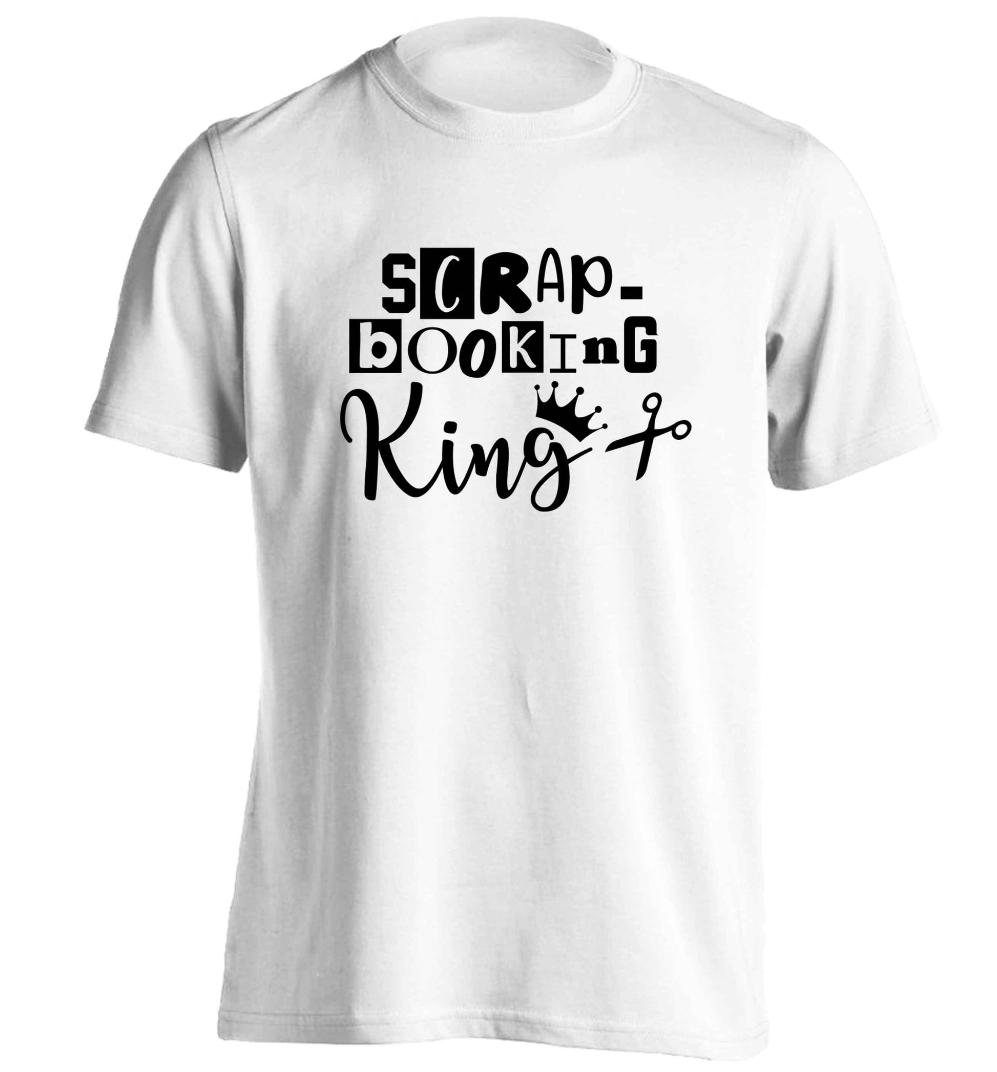 Scrapbooking King adults unisex white Tshirt 2XL