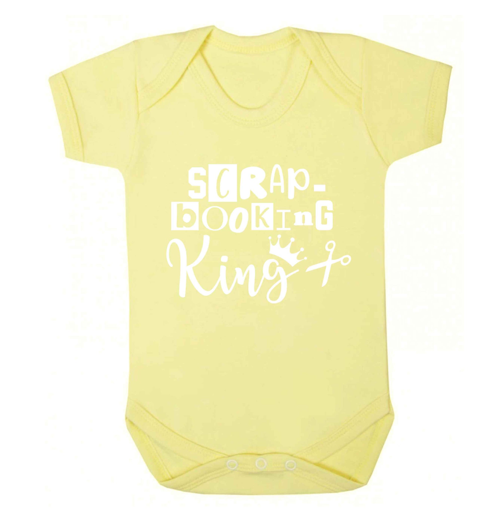 Scrapbooking King Baby Vest pale yellow 18-24 months