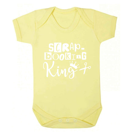 Scrapbooking King Baby Vest pale yellow 18-24 months