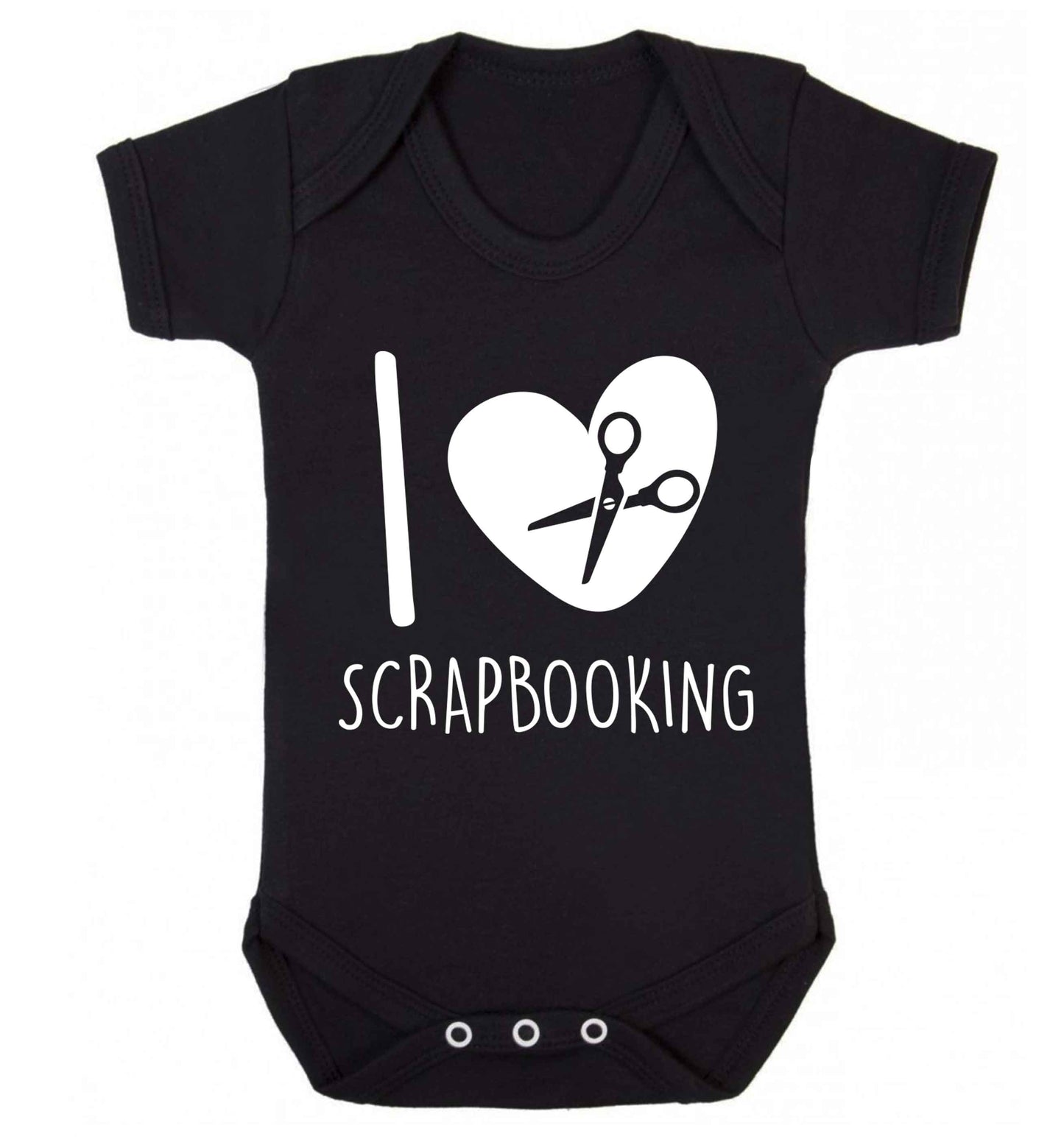 I love scrapbooking Baby Vest black 18-24 months