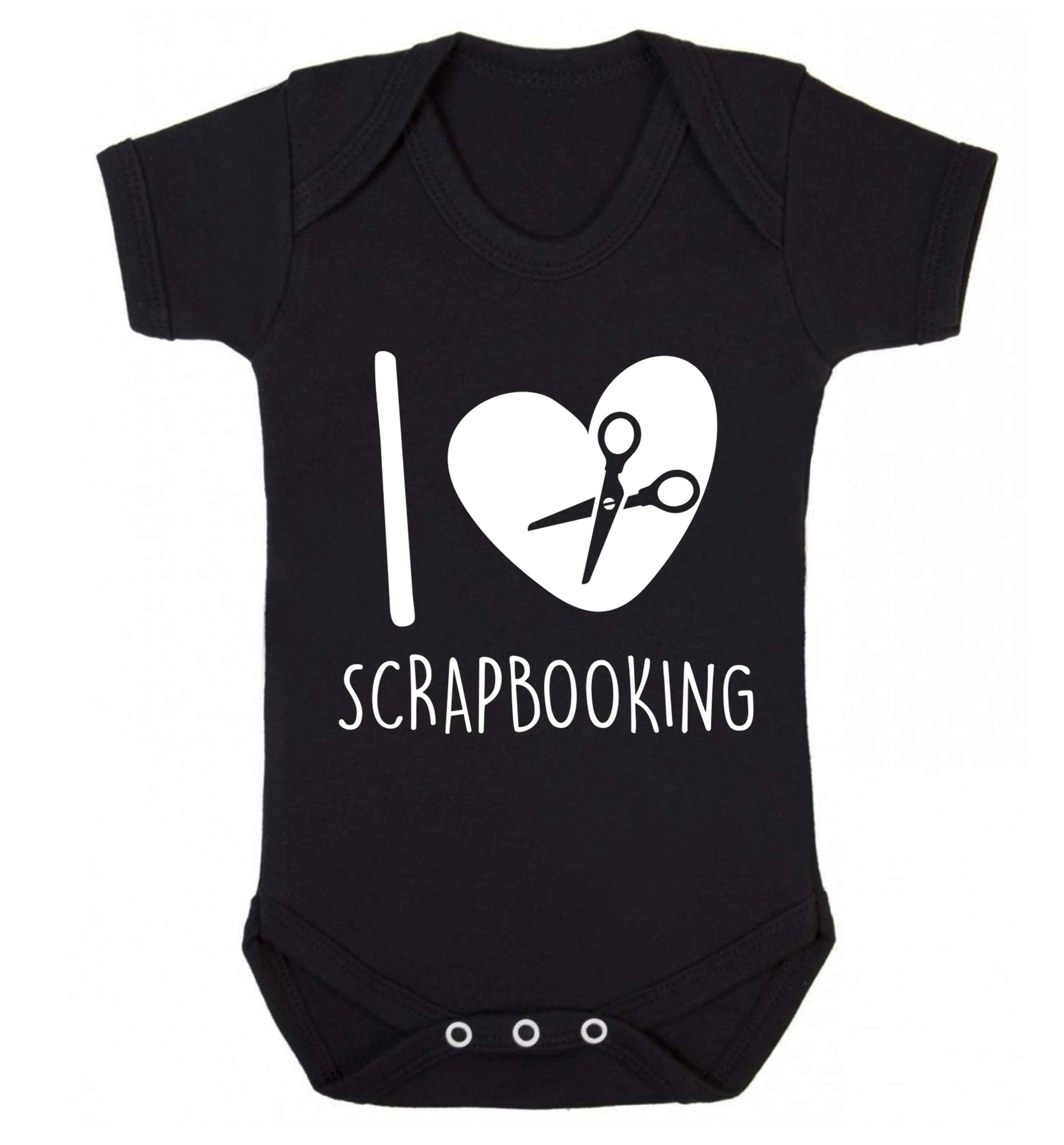 I love scrapbooking Baby Vest black 18-24 months