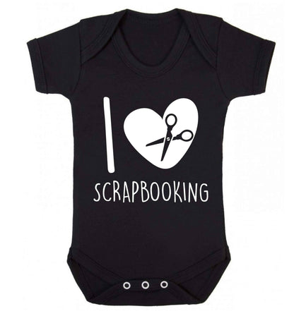 I love scrapbooking Baby Vest black 18-24 months