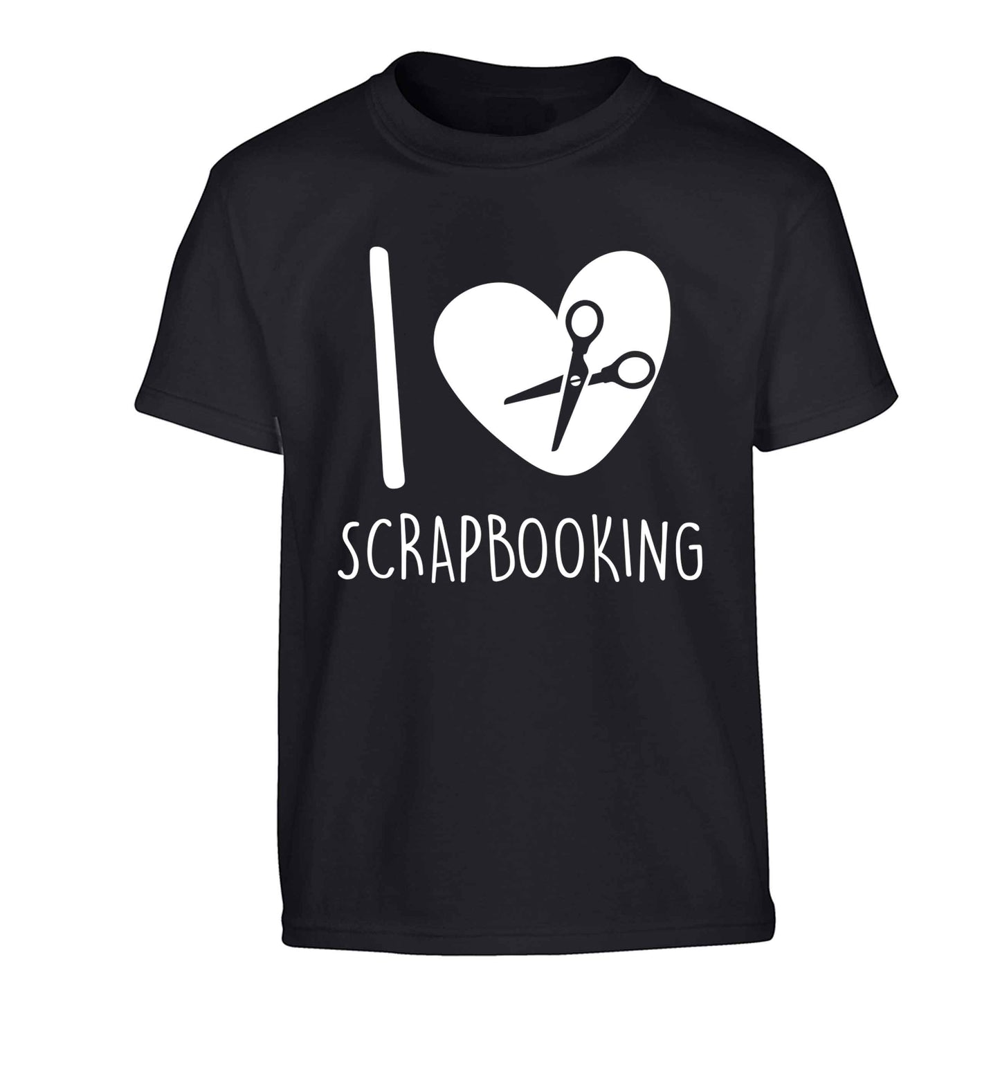 I love scrapbooking Children's black Tshirt 12-13 Years