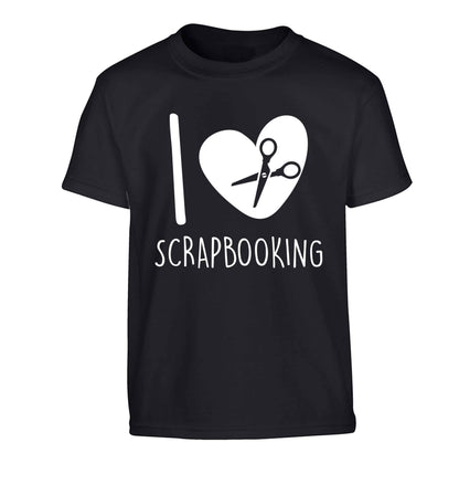 I love scrapbooking Children's black Tshirt 12-13 Years