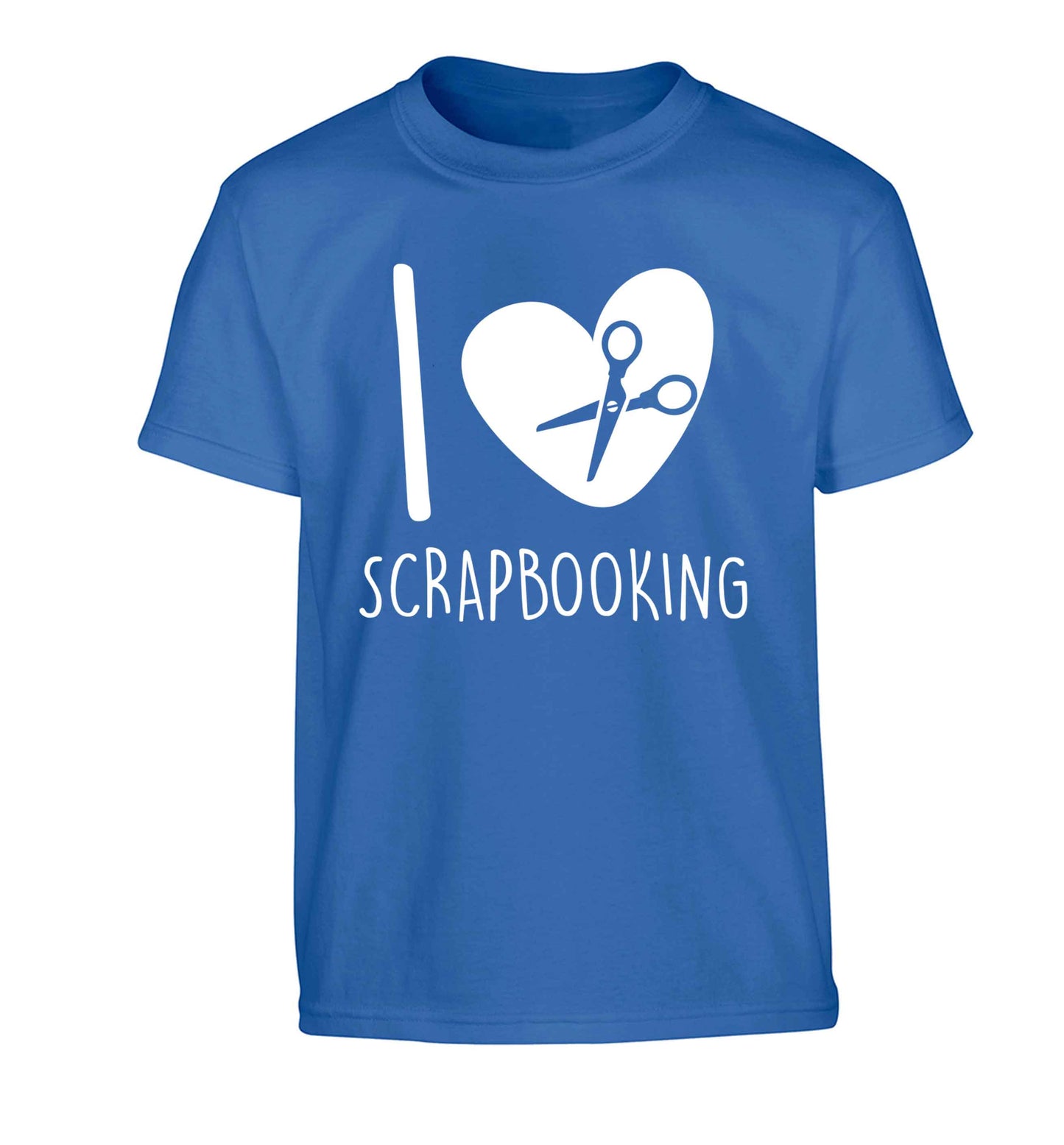 I love scrapbooking Children's blue Tshirt 12-13 Years