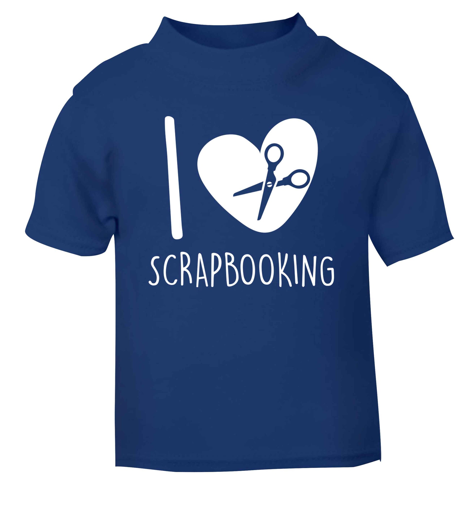 I love scrapbooking blue Baby Toddler Tshirt 2 Years