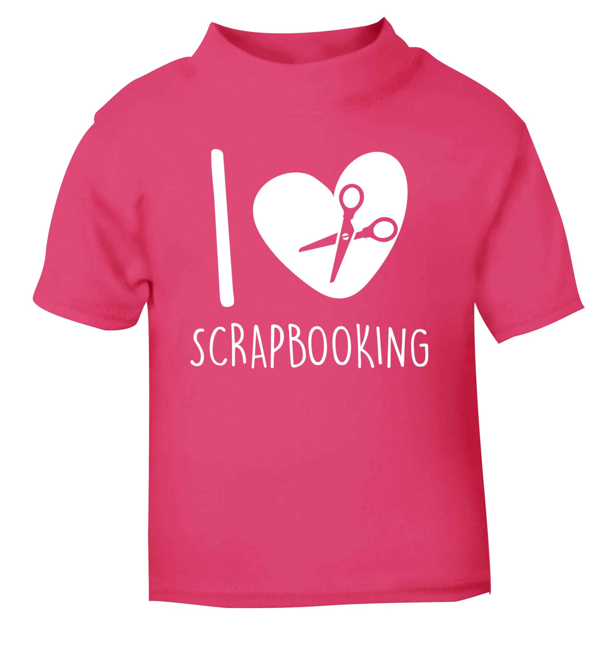 I love scrapbooking pink Baby Toddler Tshirt 2 Years