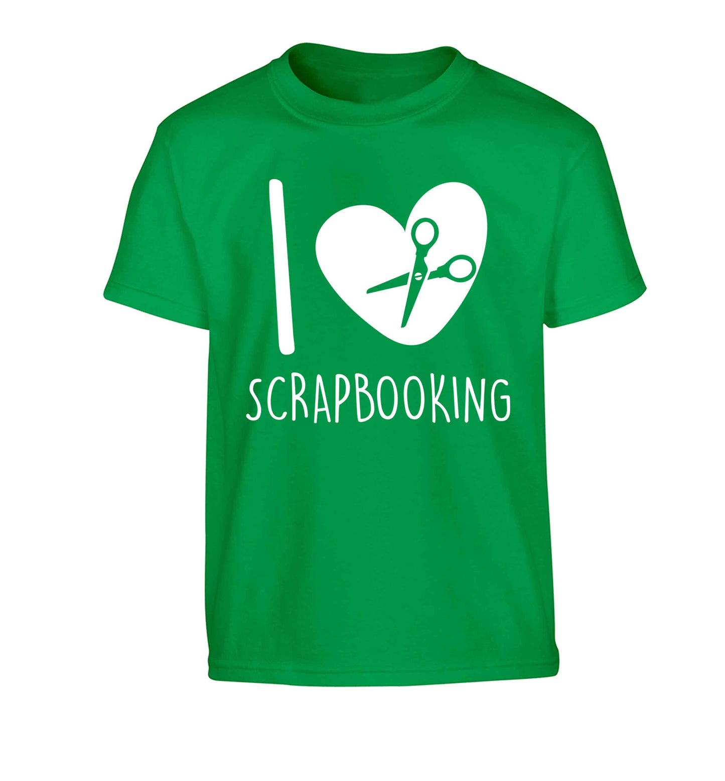 I love scrapbooking Children's green Tshirt 12-13 Years