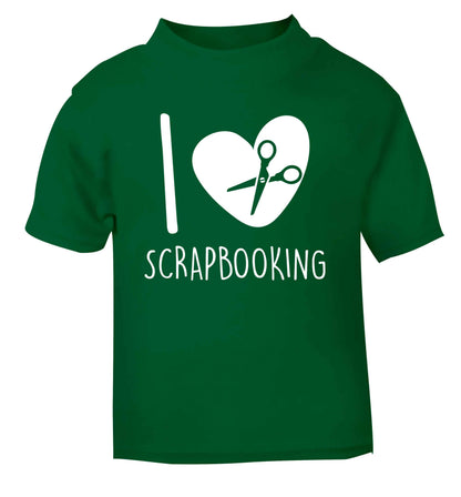 I love scrapbooking green Baby Toddler Tshirt 2 Years
