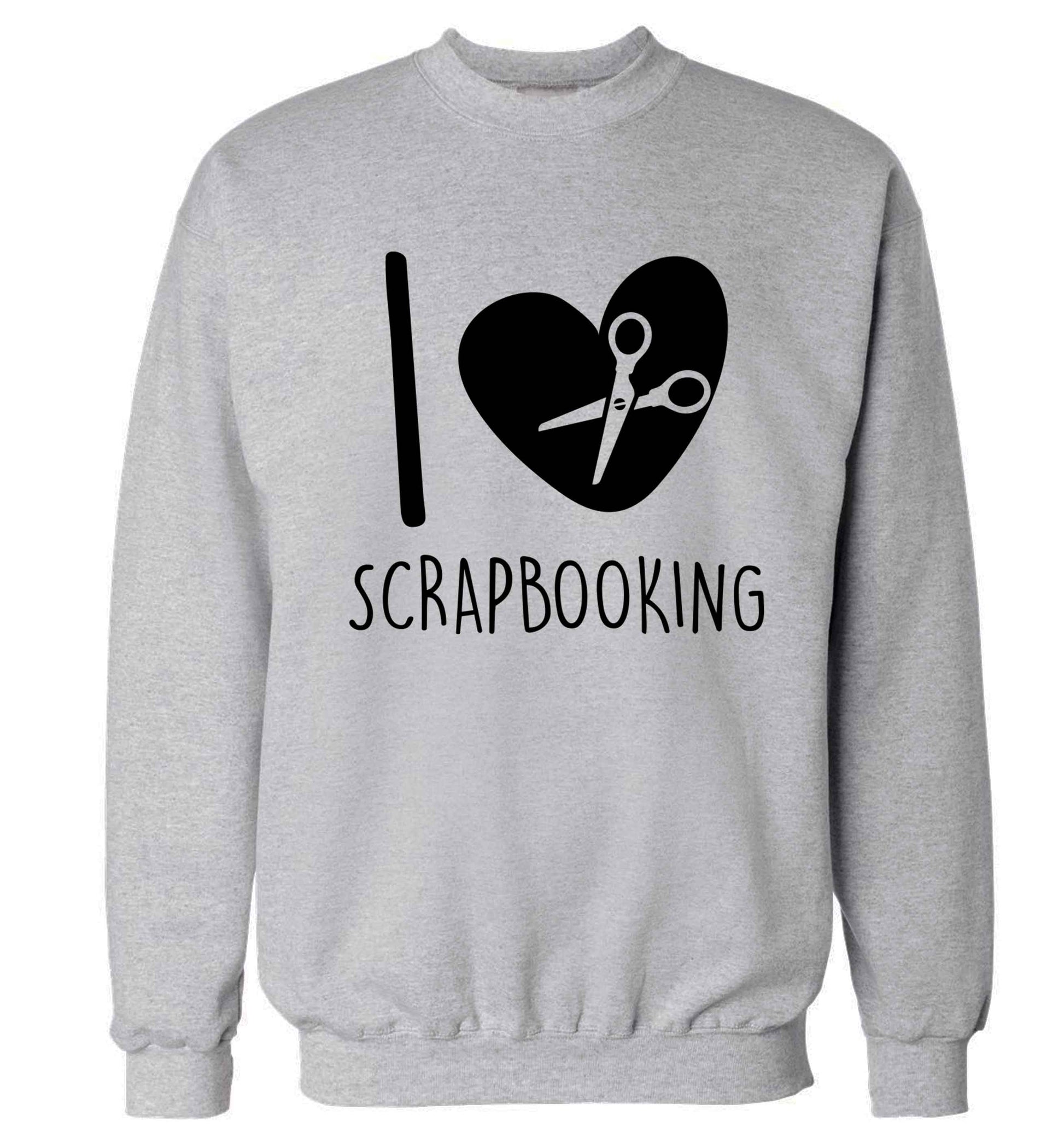 I love scrapbooking Adult's unisex grey Sweater 2XL