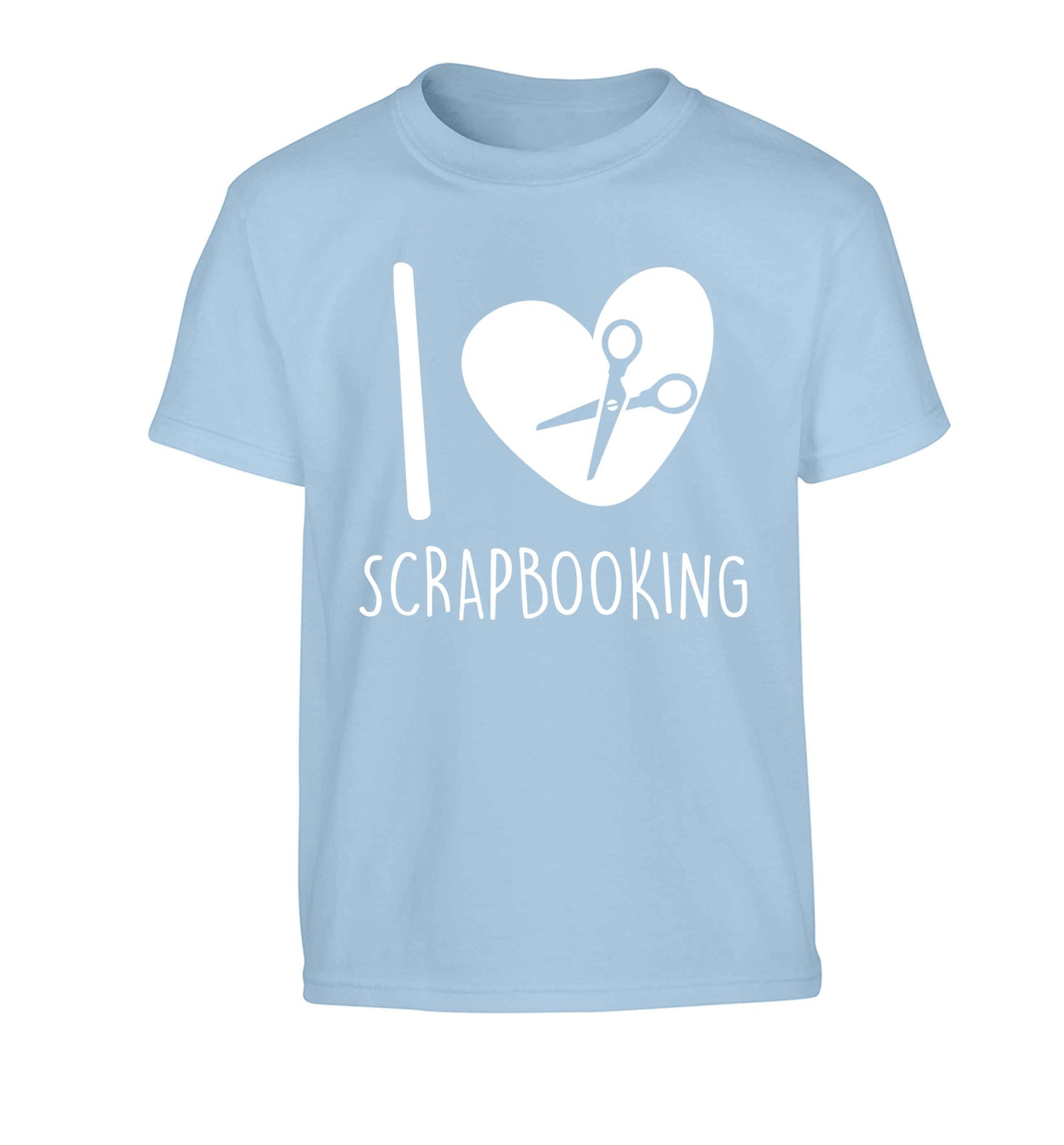I love scrapbooking Children's light blue Tshirt 12-13 Years