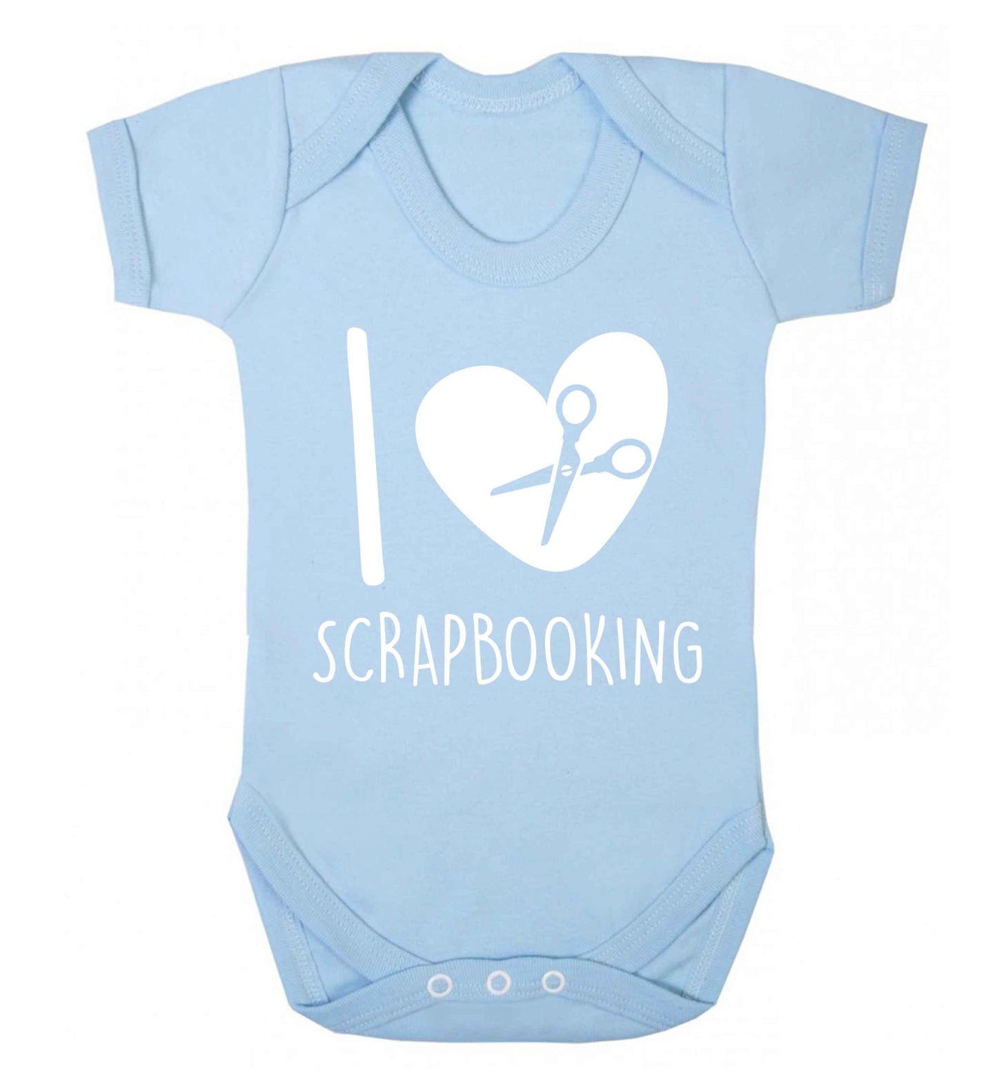 I love scrapbooking Baby Vest pale blue 18-24 months