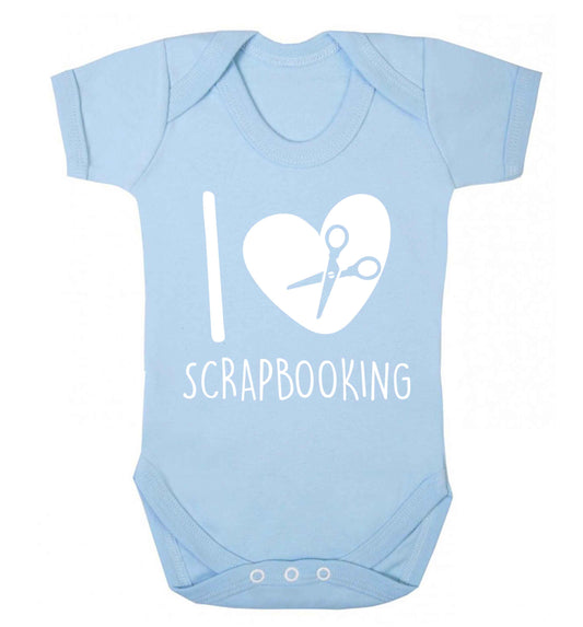 I love scrapbooking Baby Vest pale blue 18-24 months