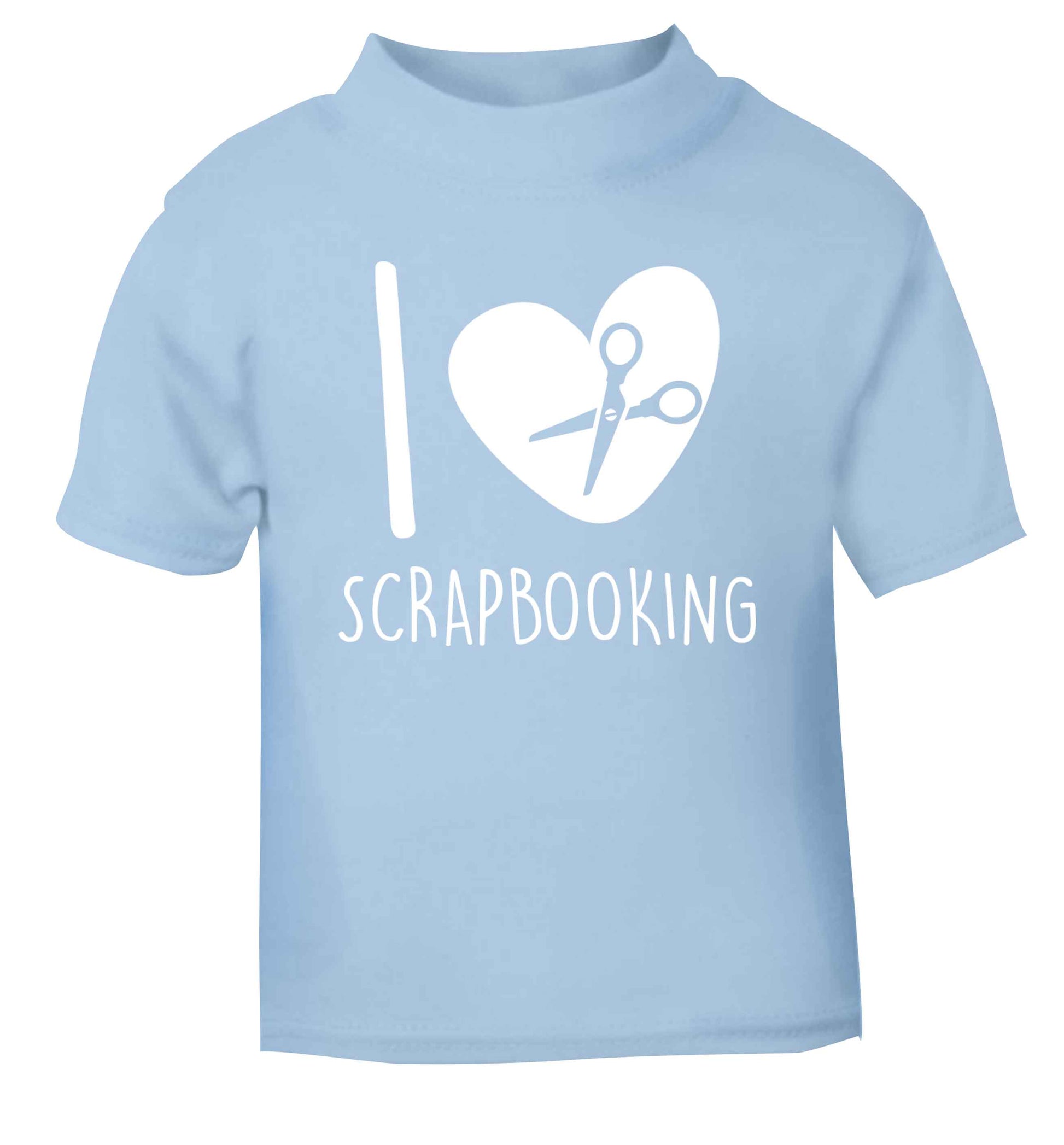 I love scrapbooking light blue Baby Toddler Tshirt 2 Years