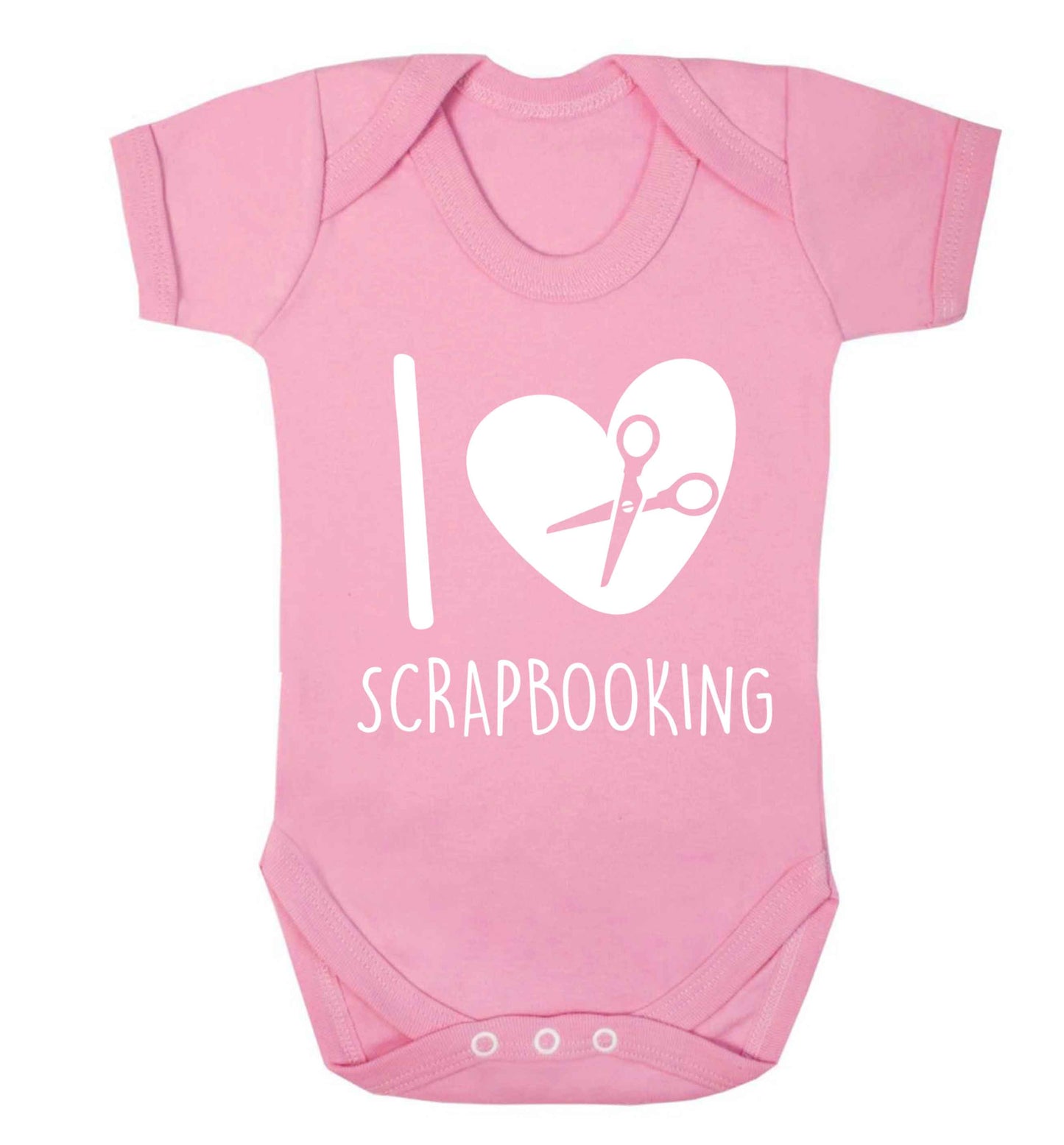 I love scrapbooking Baby Vest pale pink 18-24 months