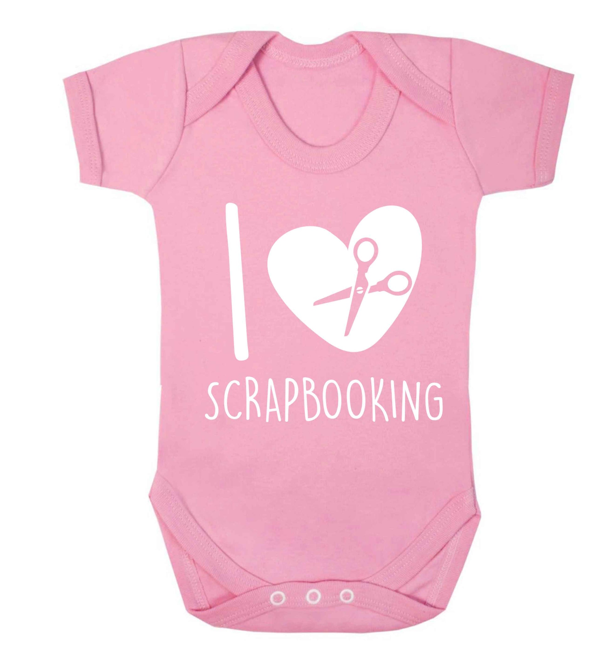 I love scrapbooking Baby Vest pale pink 18-24 months