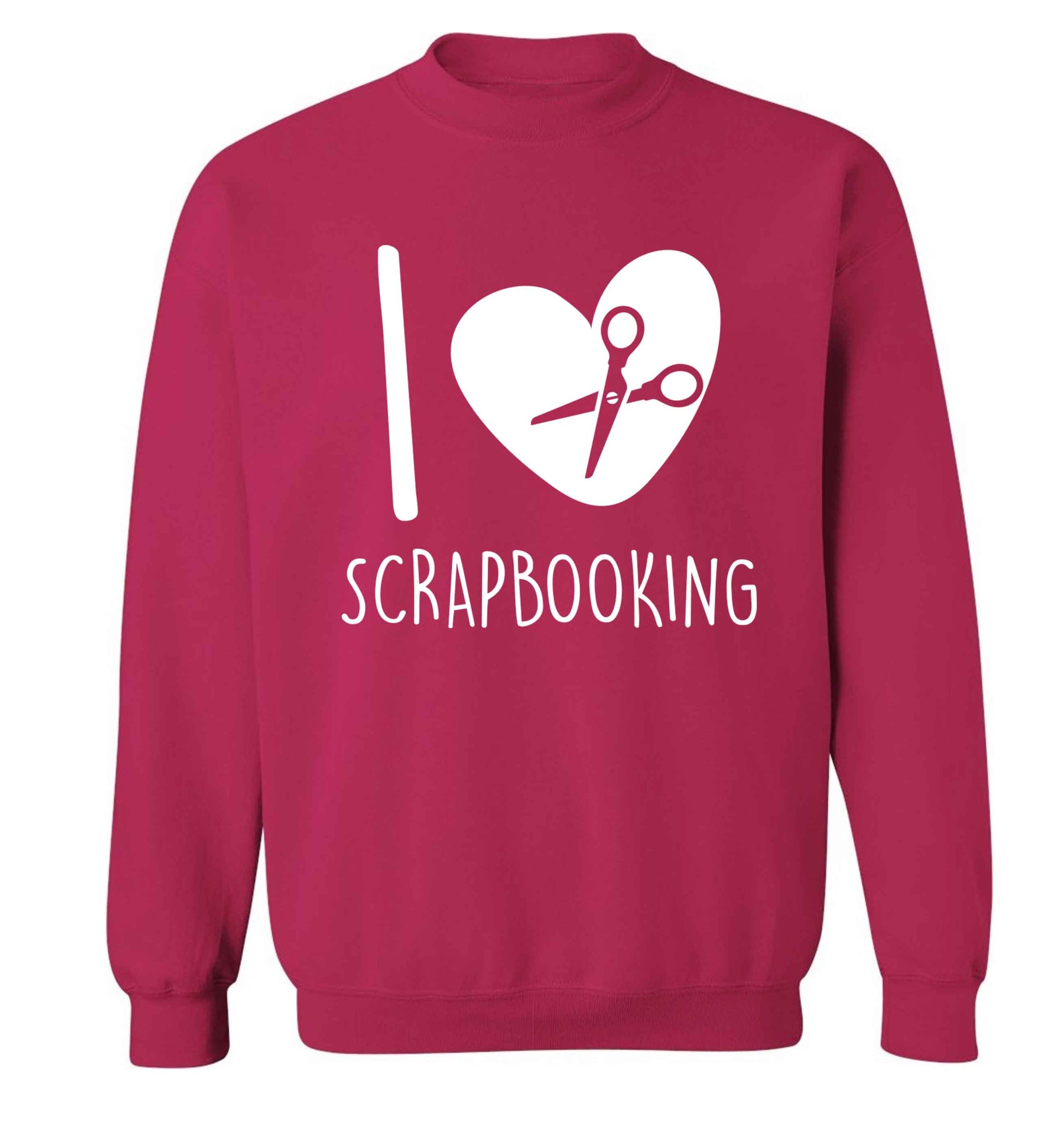 I love scrapbooking Adult's unisex pink Sweater 2XL
