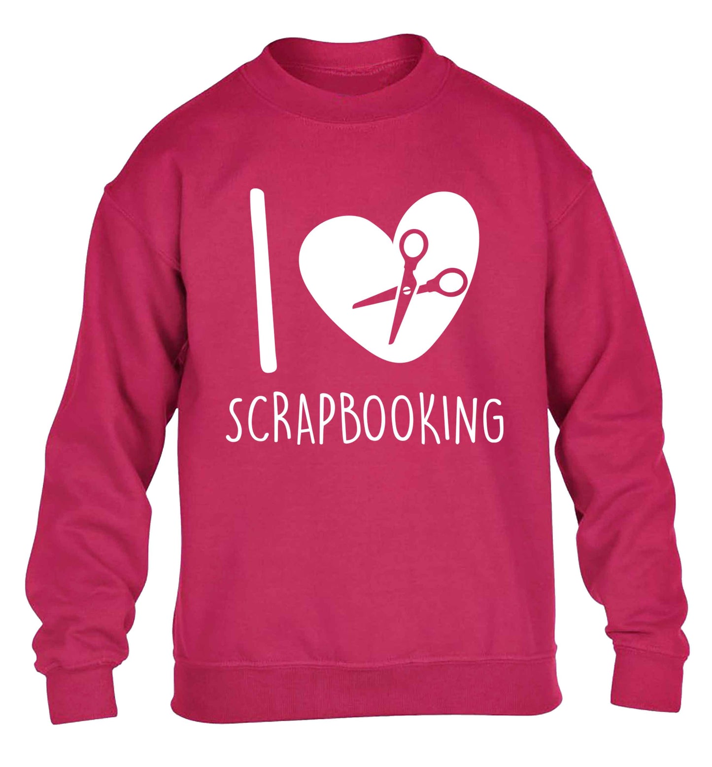 I love scrapbooking children's pink sweater 12-13 Years