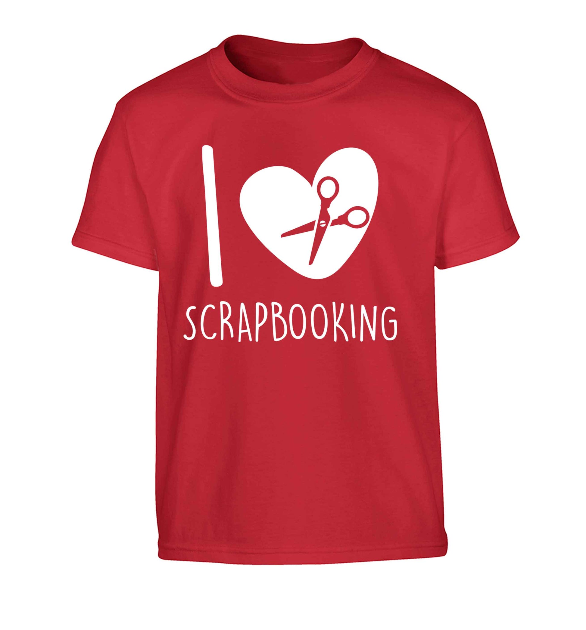 I love scrapbooking Children's red Tshirt 12-13 Years