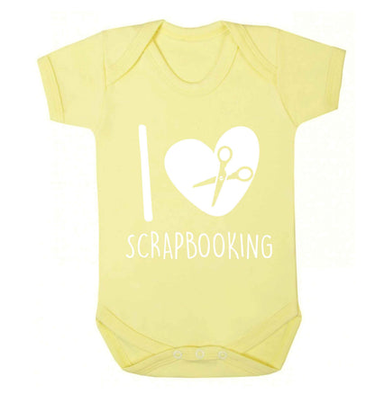 I love scrapbooking Baby Vest pale yellow 18-24 months