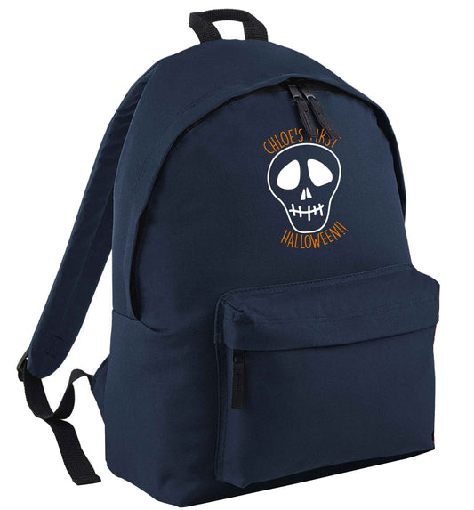 Personalised Skull 1st Halloween | Children's backpack