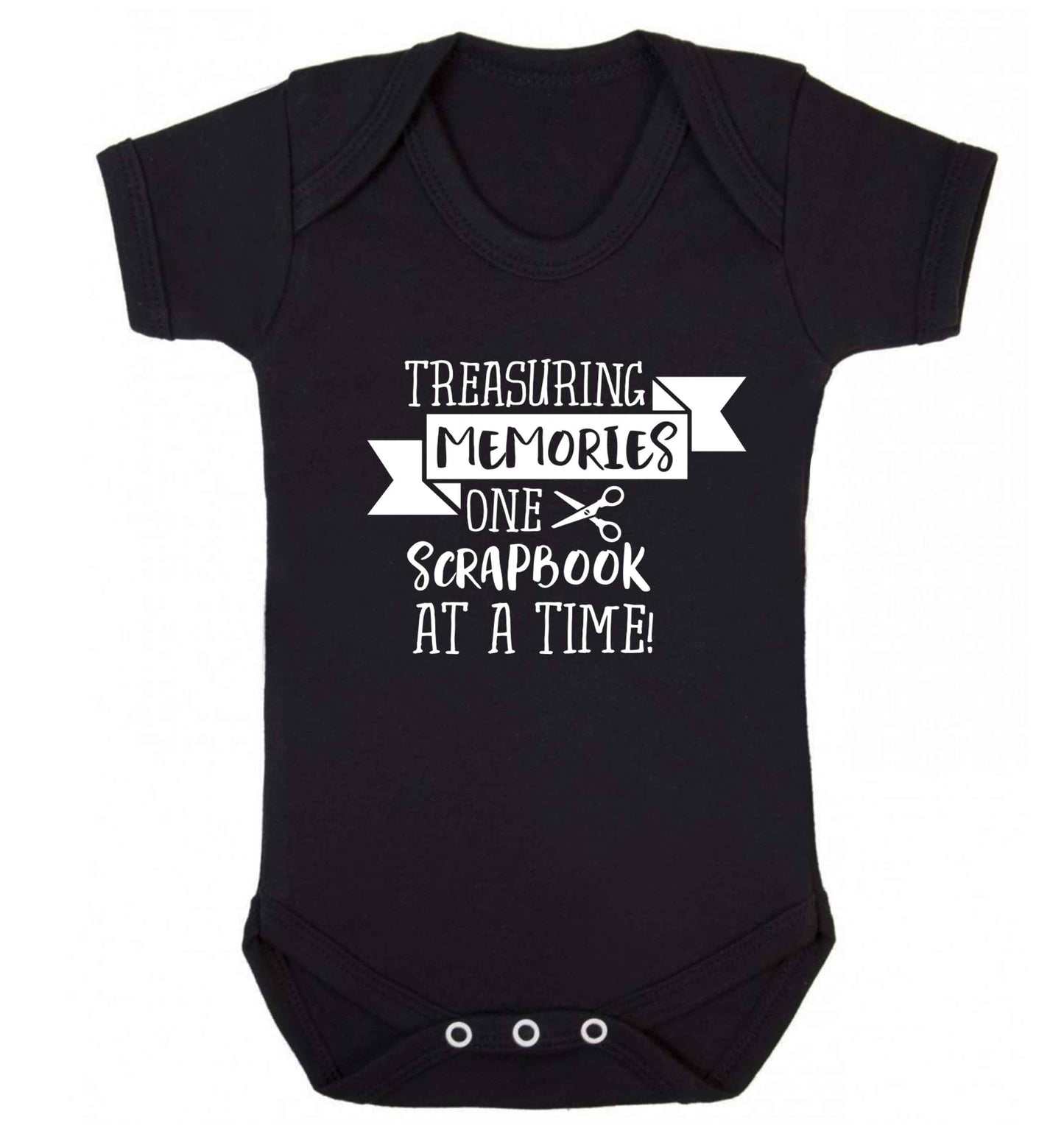 Treasuring memories one scrapbook at a time Baby Vest black 18-24 months