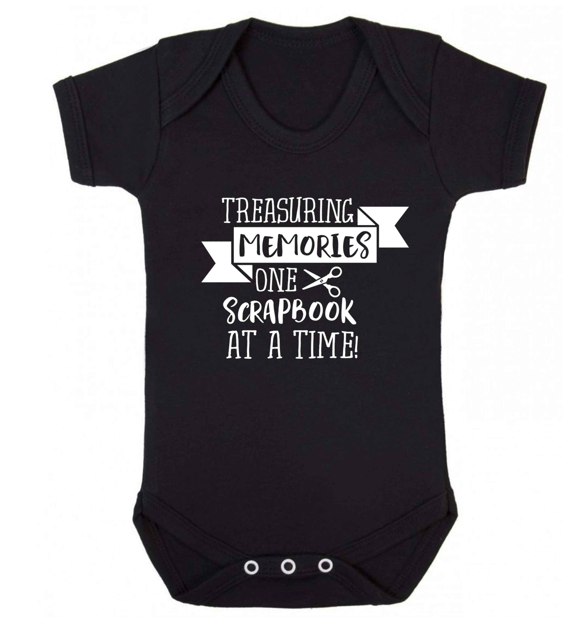 Treasuring memories one scrapbook at a time Baby Vest black 18-24 months