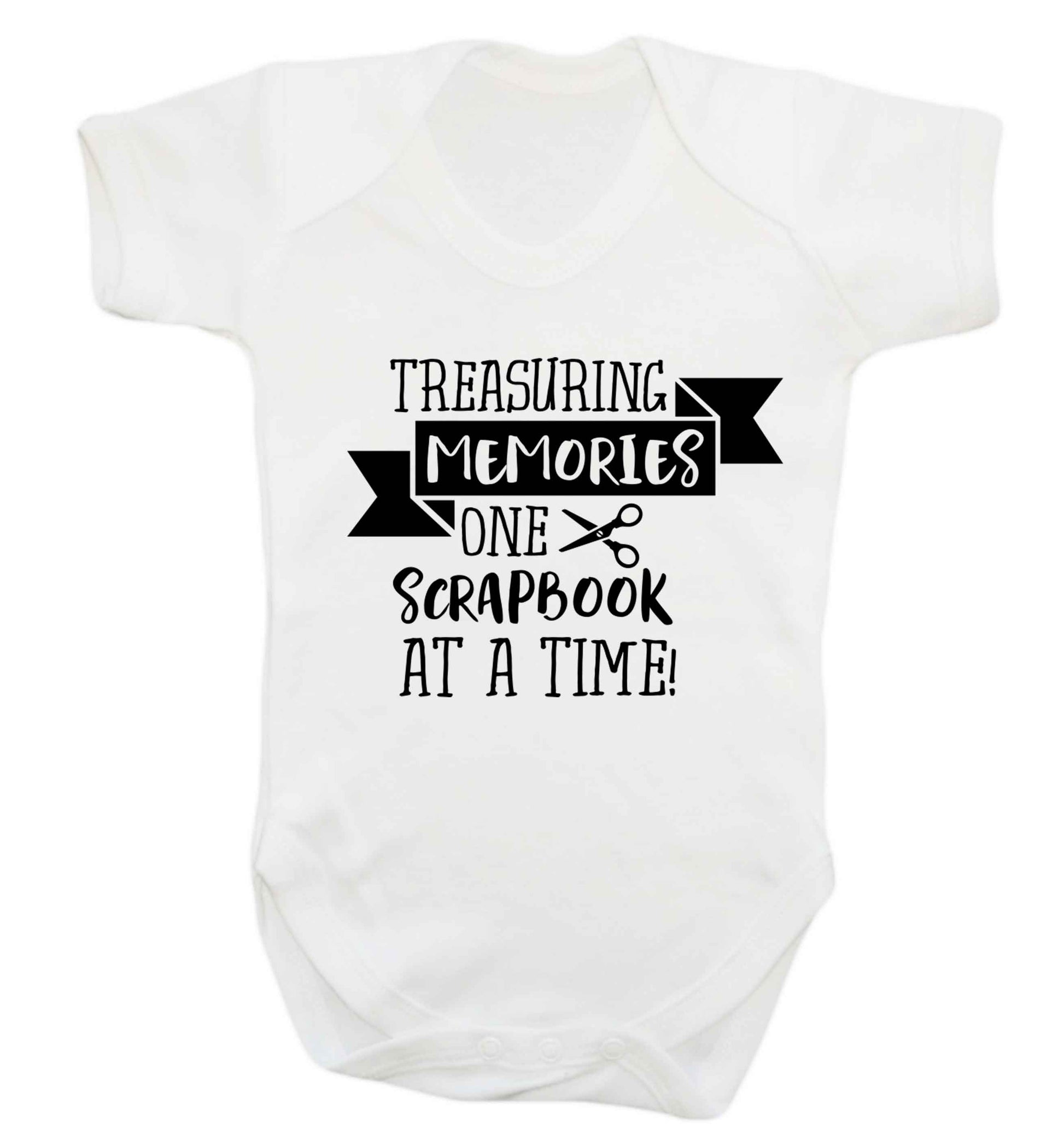 Treasuring memories one scrapbook at a time Baby Vest white 18-24 months