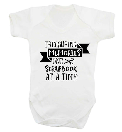 Treasuring memories one scrapbook at a time Baby Vest white 18-24 months