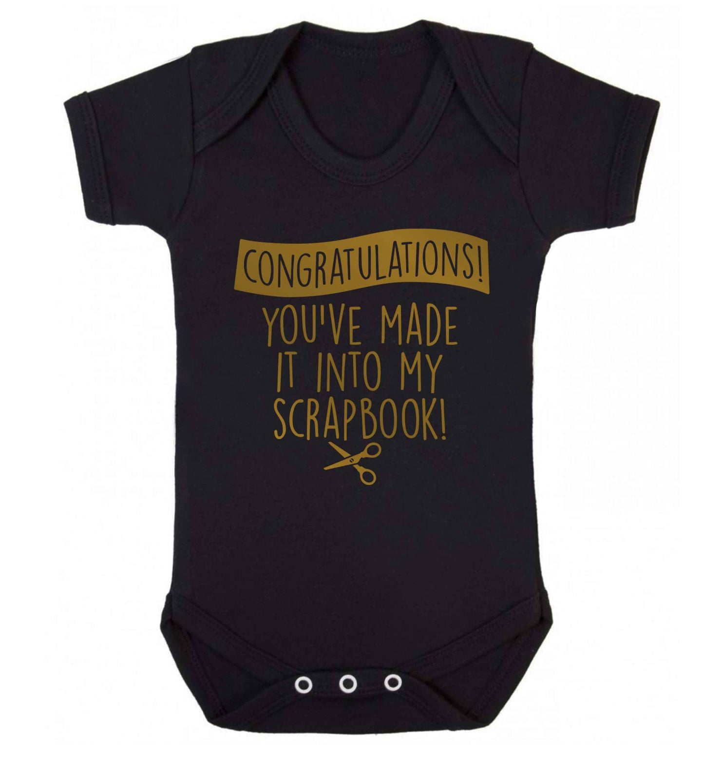 Congratulations you've made it into my scrapbook! Baby Vest black 18-24 months