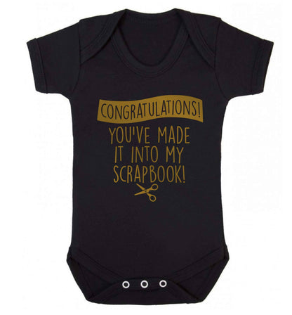 Congratulations you've made it into my scrapbook! Baby Vest black 18-24 months