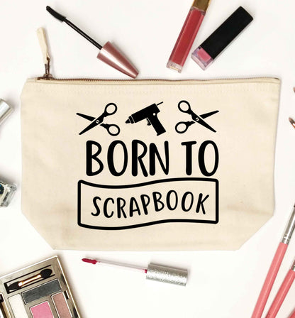 Born to scrapbook natural makeup bag