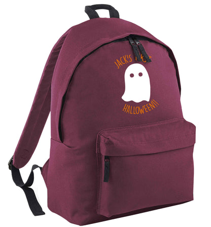 Personalised first halloween - ghost | Children's backpack