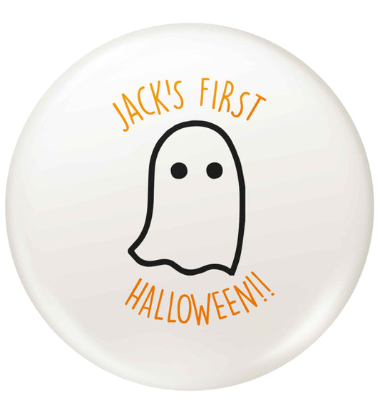 Personalised Pumpking Halloween small 25mm Pin badge
