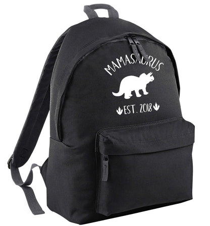 Personalised mamasaurus date | Adults backpack