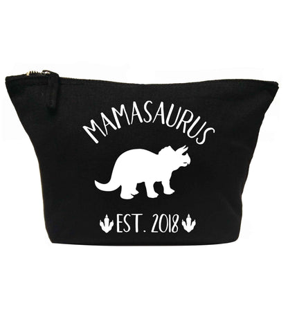 Personalised mamasaurus date | Makeup / wash bag