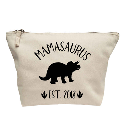 Personalised mamasaurus date | Makeup / wash bag