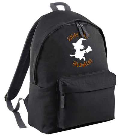 Personalised first halloween - Witch black adults backpack