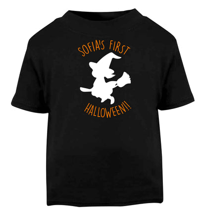 Personalised first halloween - Witch Black baby toddler Tshirt 2 years