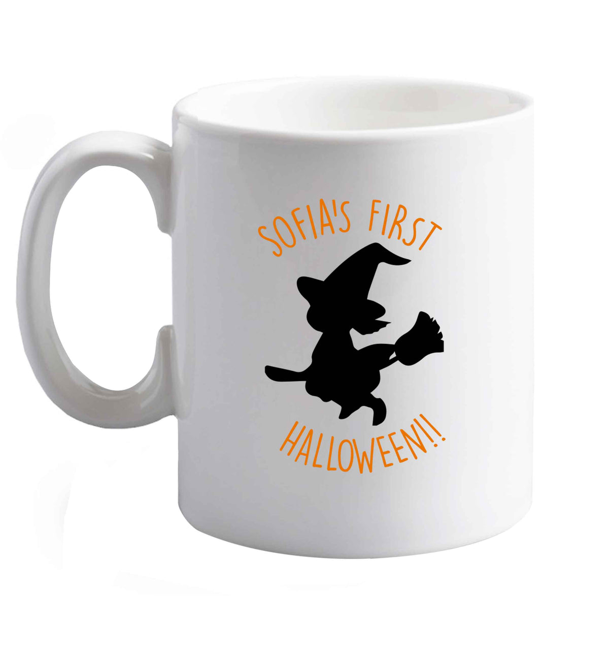 10 oz Favourite Type Pan Pancake ceramic mug right handed