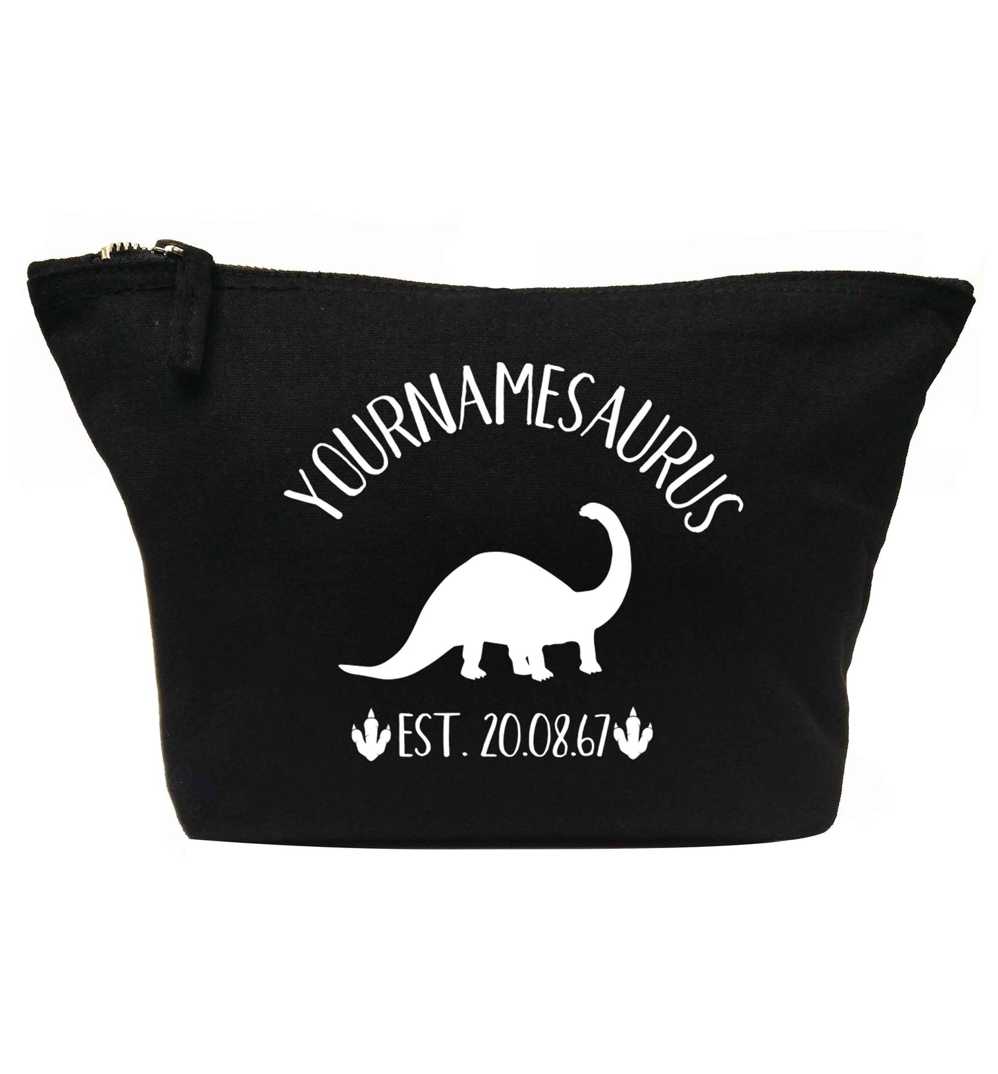 Personalised (your name) dinosaur birthday | makeup / wash bag