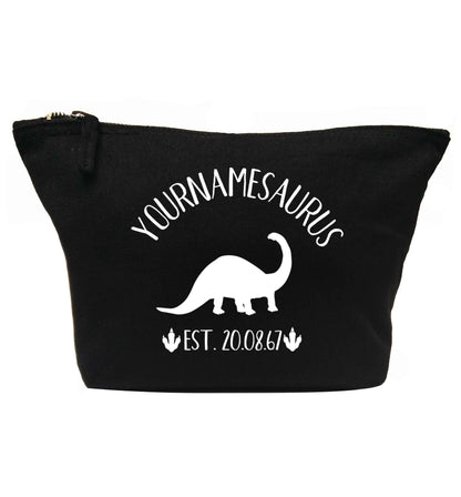 Personalised (your name) dinosaur birthday | makeup / wash bag