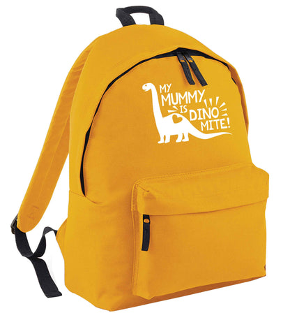 My mummy is dinomite mustard adults backpack